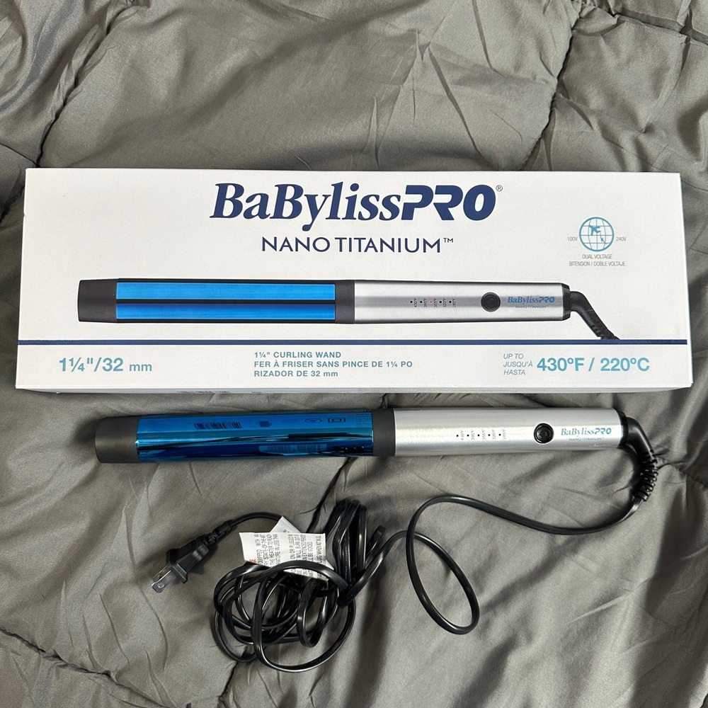 BaByliss PRO nano titanium 1 1/4” curling wand